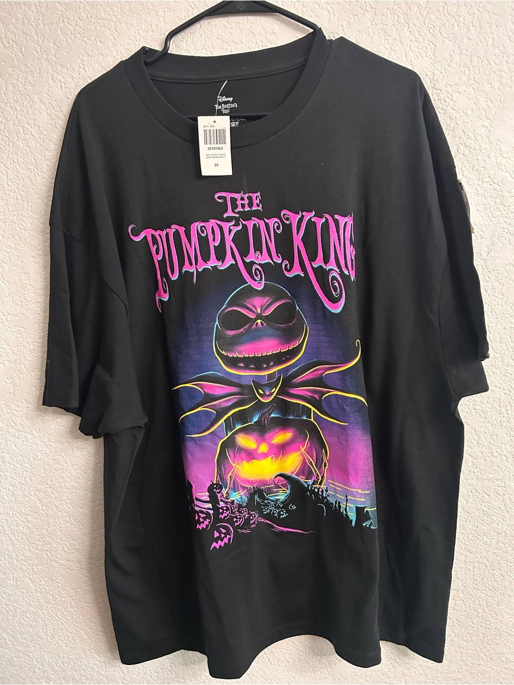Disney Tim Burton’s Nightmare Before Christmas Shirt Sz 2X pumpkin King
